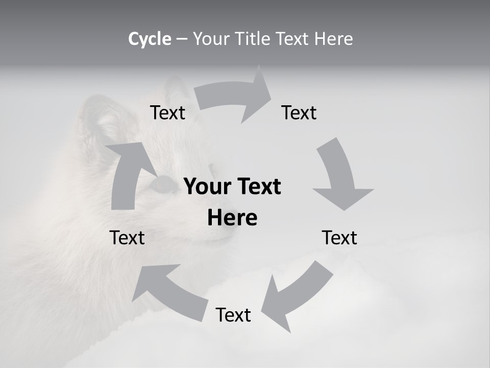 Artic Wildlife Horizontal Survival PowerPoint Template