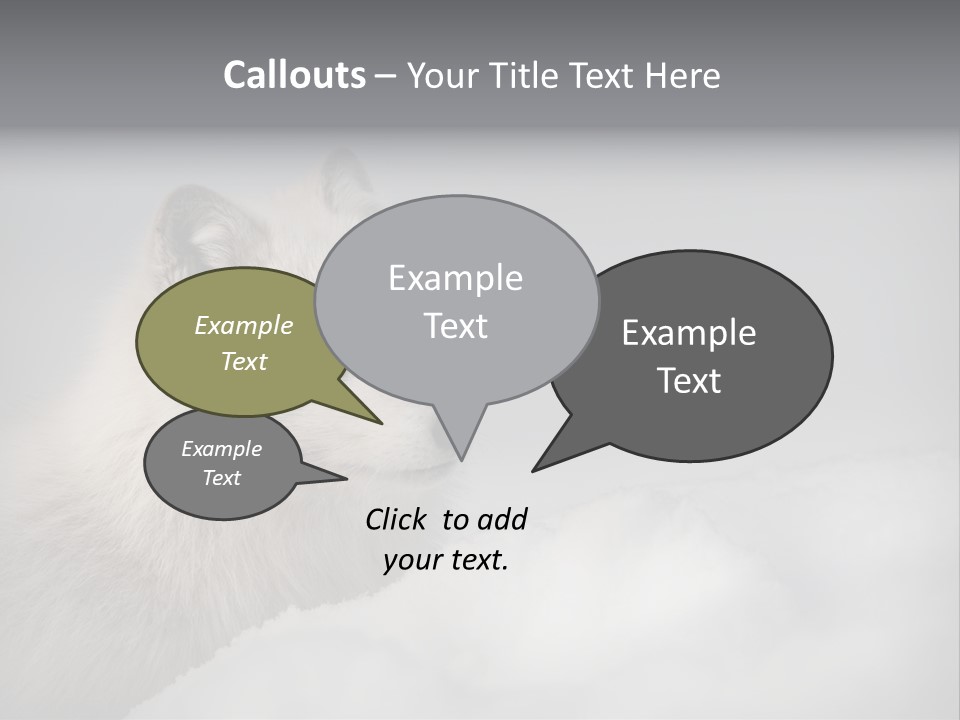 Artic Wildlife Horizontal Survival PowerPoint Template