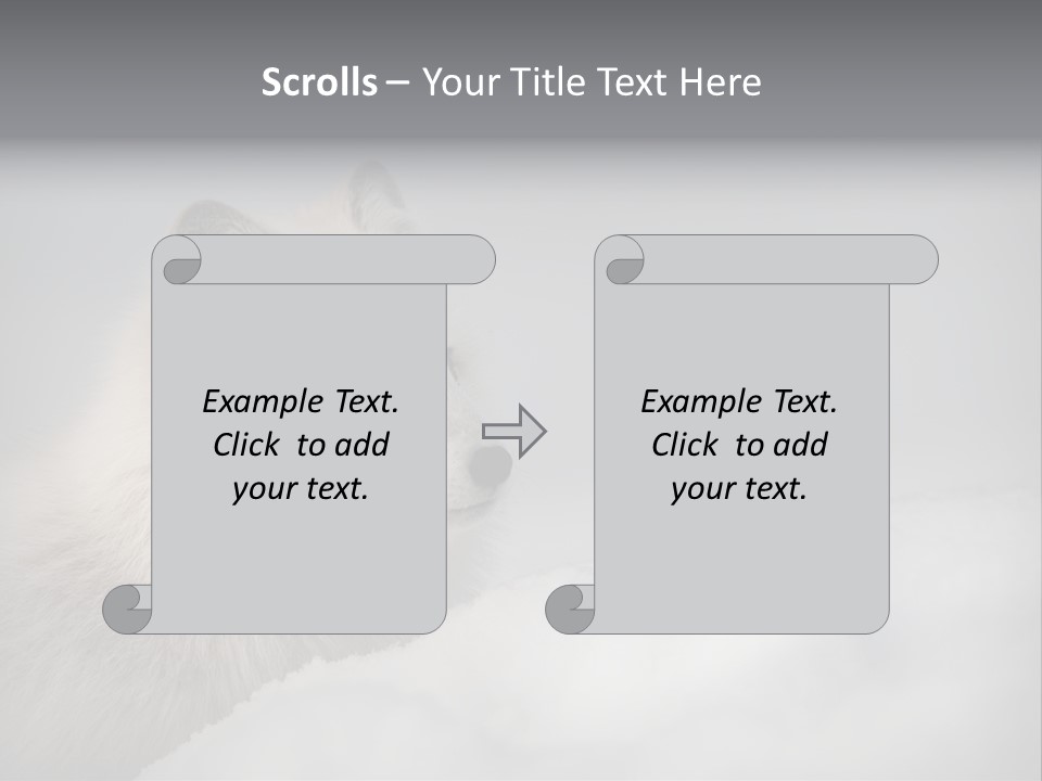 Artic Wildlife Horizontal Survival PowerPoint Template