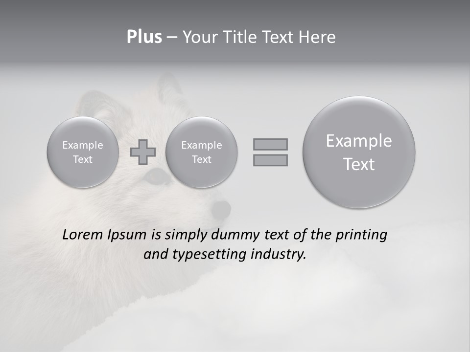 Artic Wildlife Horizontal Survival PowerPoint Template