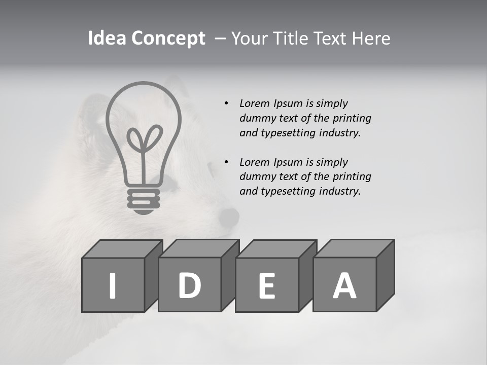 Artic Wildlife Horizontal Survival PowerPoint Template