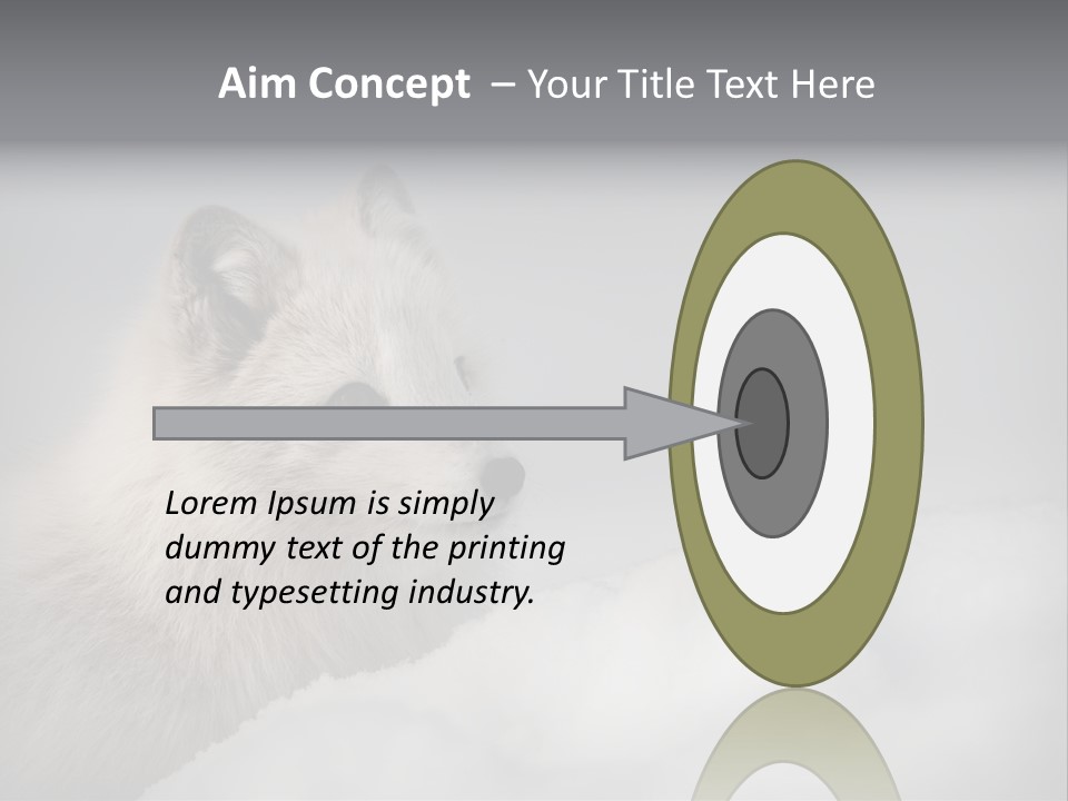 Artic Wildlife Horizontal Survival PowerPoint Template