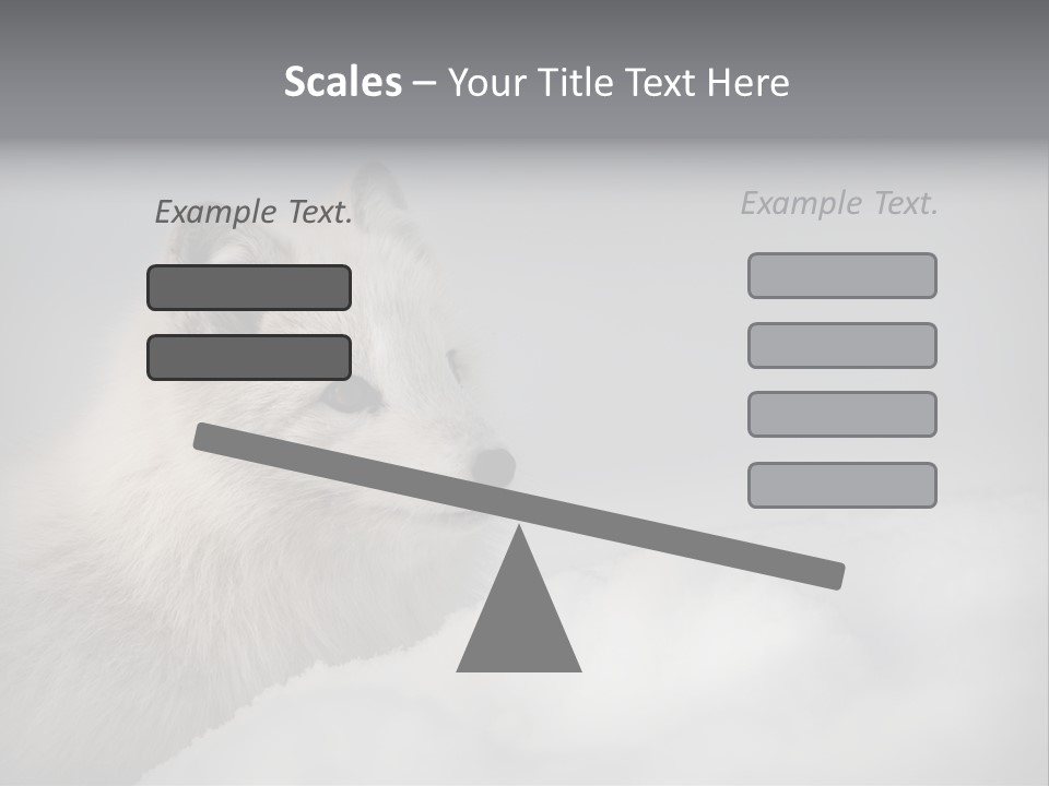 Artic Wildlife Horizontal Survival PowerPoint Template