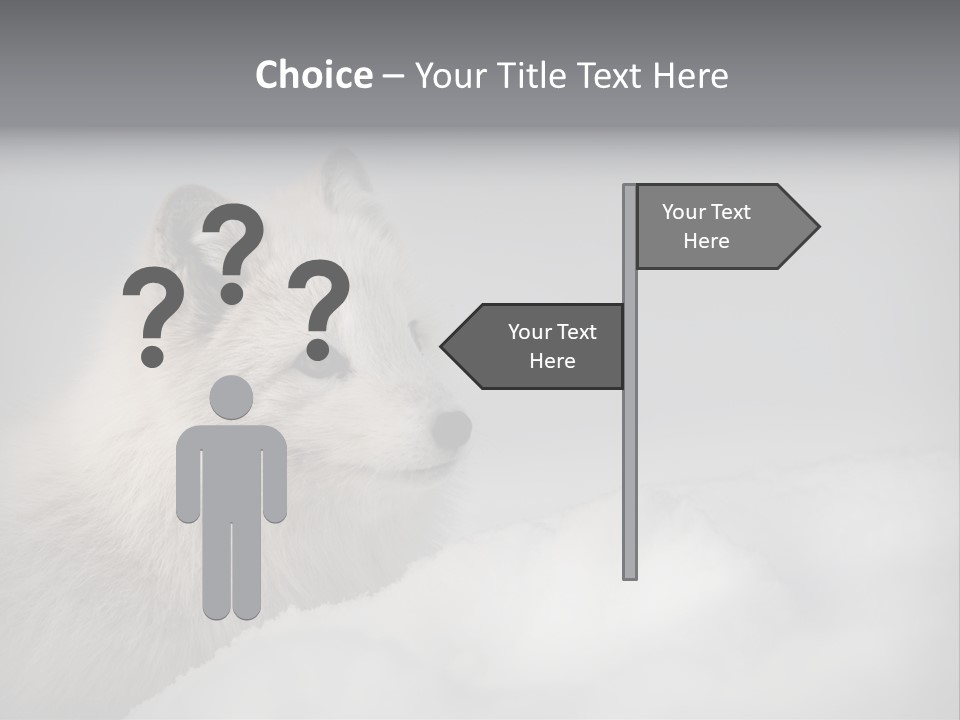 Artic Wildlife Horizontal Survival PowerPoint Template