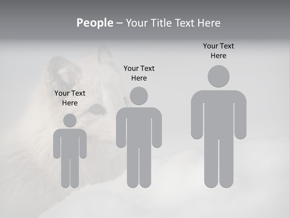 Artic Wildlife Horizontal Survival PowerPoint Template