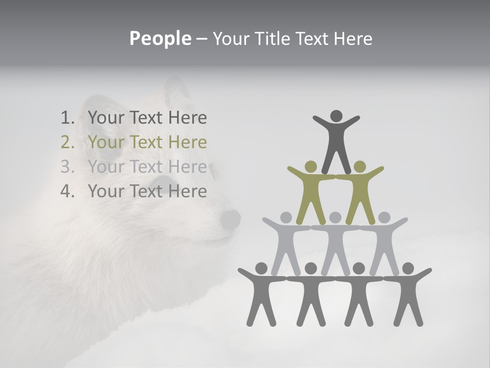 Artic Wildlife Horizontal Survival PowerPoint Template