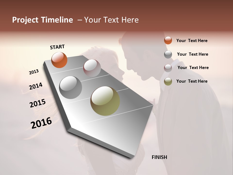 Man Attractive Female PowerPoint Template