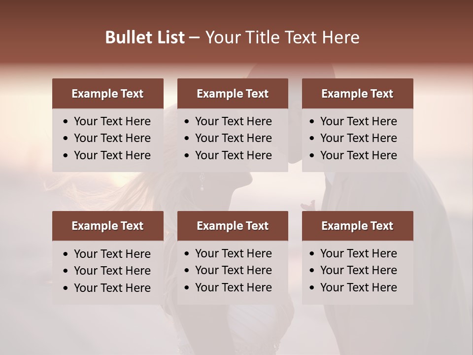 Man Attractive Female PowerPoint Template