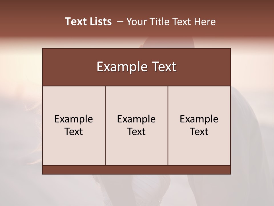 Man Attractive Female PowerPoint Template