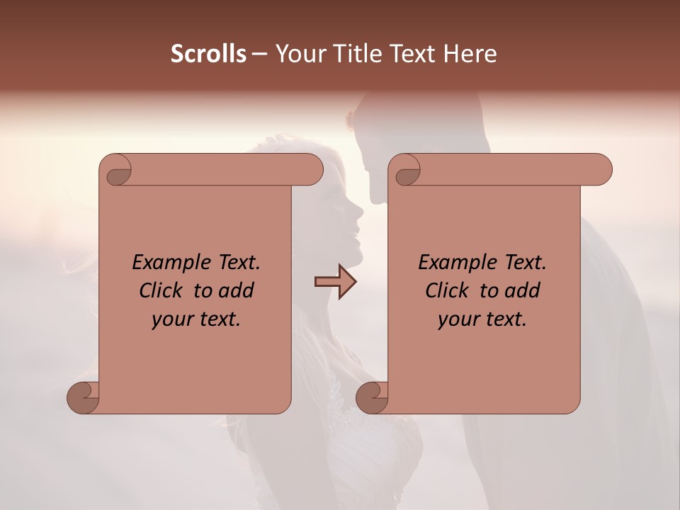 Man Attractive Female PowerPoint Template