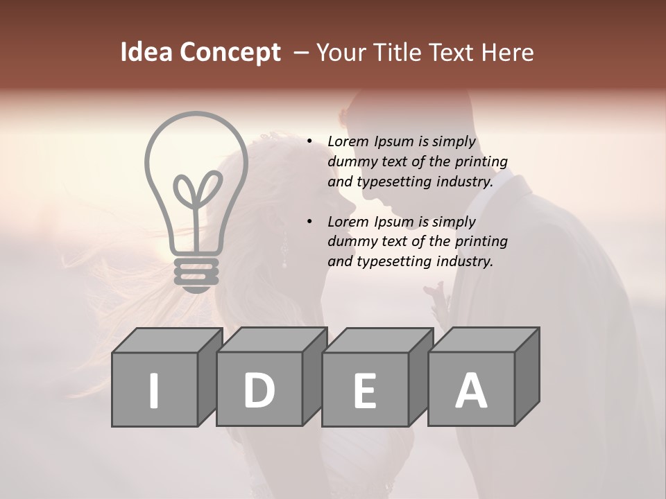 Man Attractive Female PowerPoint Template