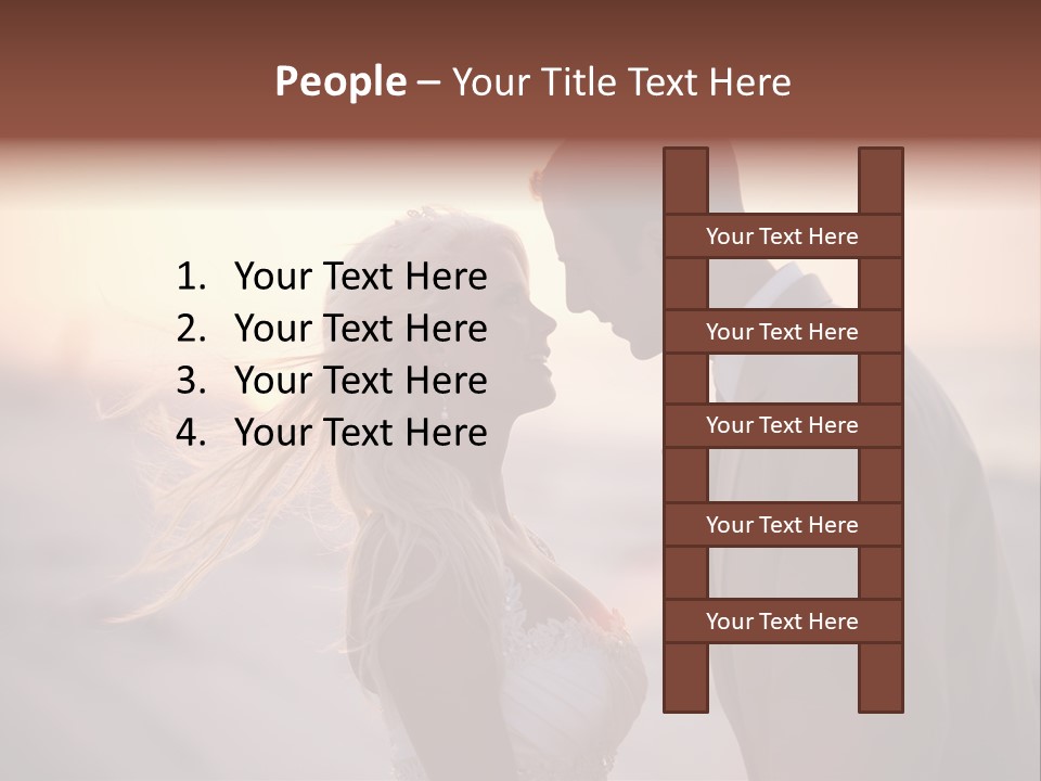 Man Attractive Female PowerPoint Template