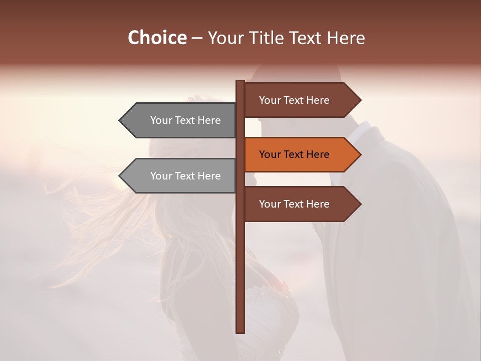Man Attractive Female PowerPoint Template