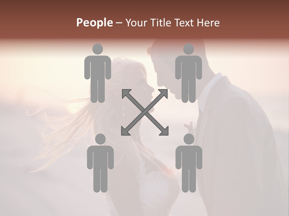 Man Attractive Female PowerPoint Template