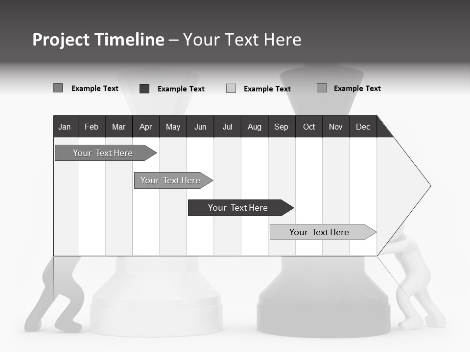 A Black And White Chess Piece Next To A Black And White Chess Piece PowerPoint Template