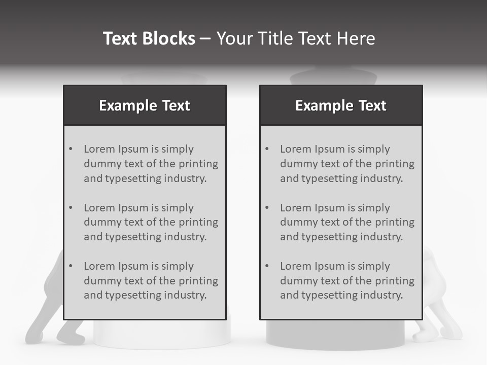 A Black And White Chess Piece Next To A Black And White Chess Piece PowerPoint Template