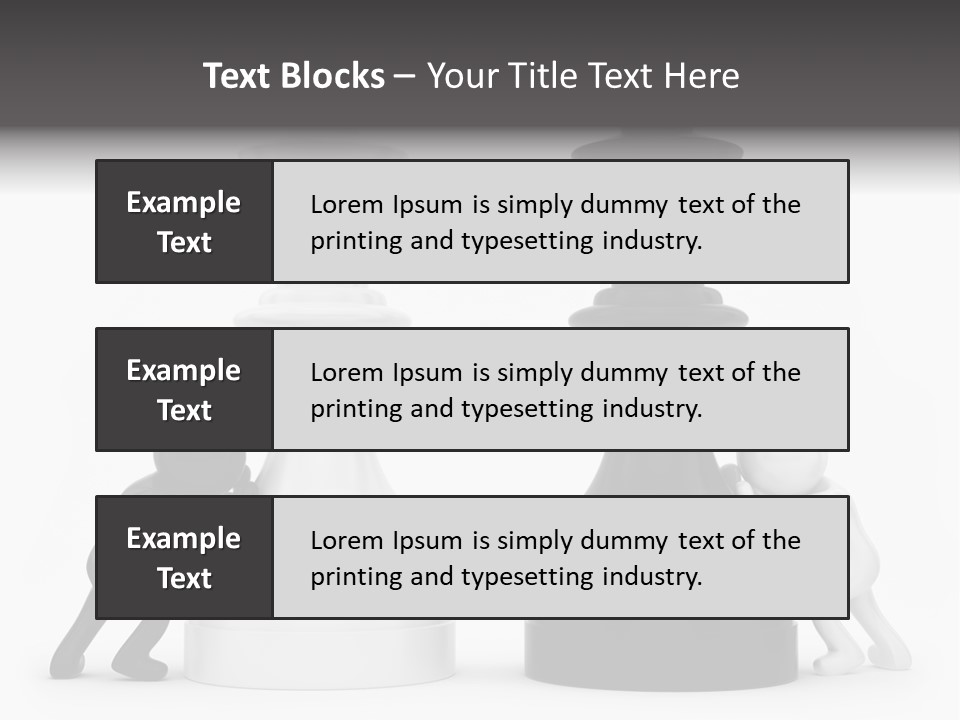 A Black And White Chess Piece Next To A Black And White Chess Piece PowerPoint Template