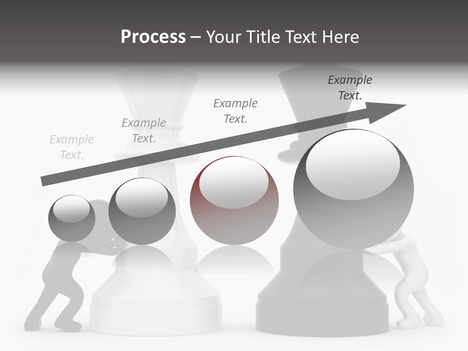 A Black And White Chess Piece Next To A Black And White Chess Piece PowerPoint Template