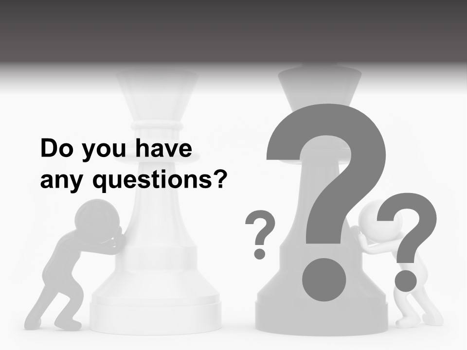 A Black And White Chess Piece Next To A Black And White Chess Piece PowerPoint Template