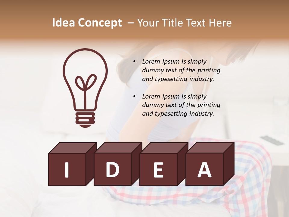 Illness Diet House PowerPoint Template