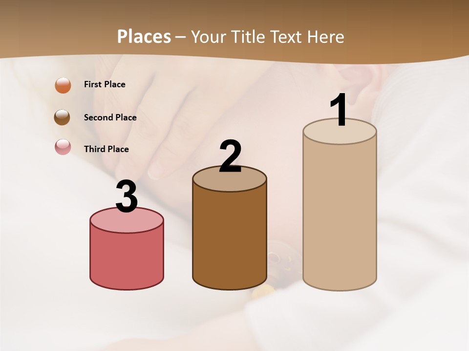 Caucasian Kid Infant PowerPoint Template