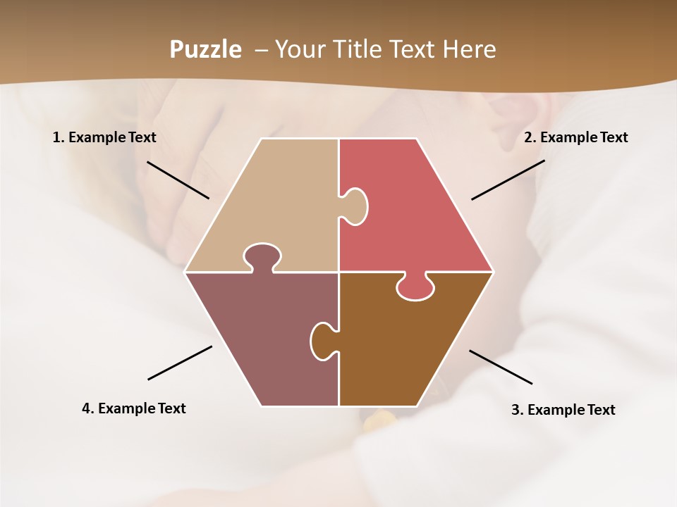 Caucasian Kid Infant PowerPoint Template