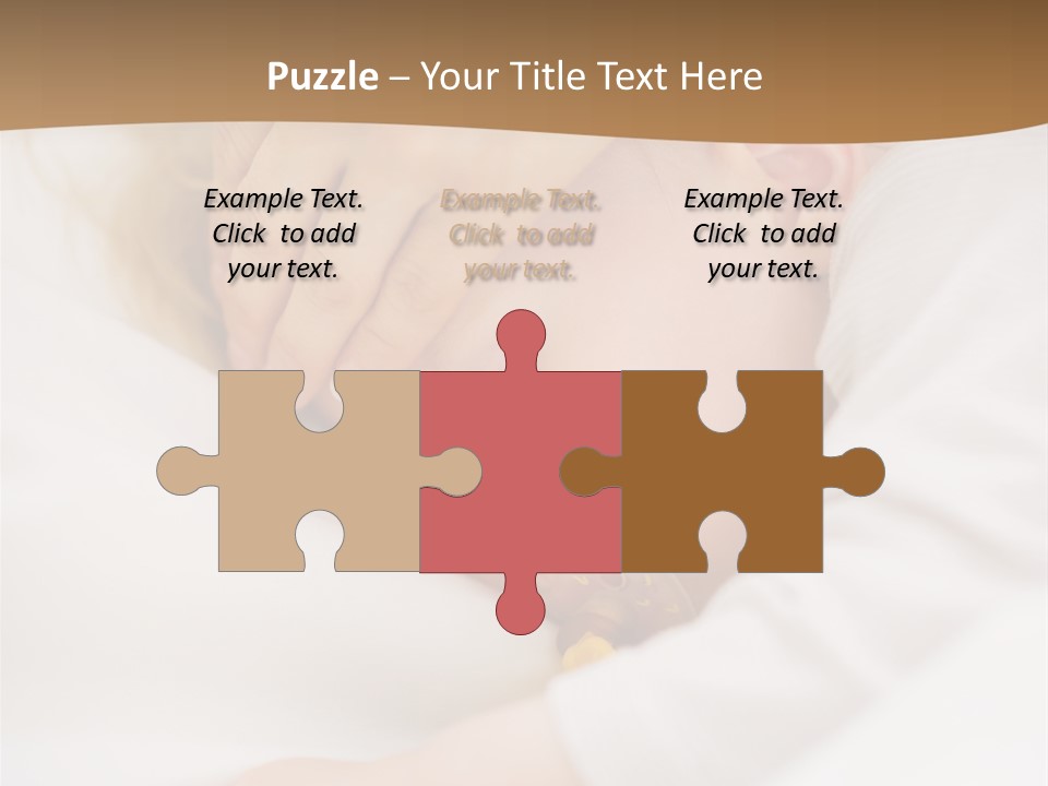 Caucasian Kid Infant PowerPoint Template