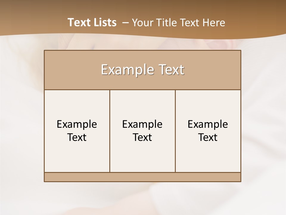 Caucasian Kid Infant PowerPoint Template