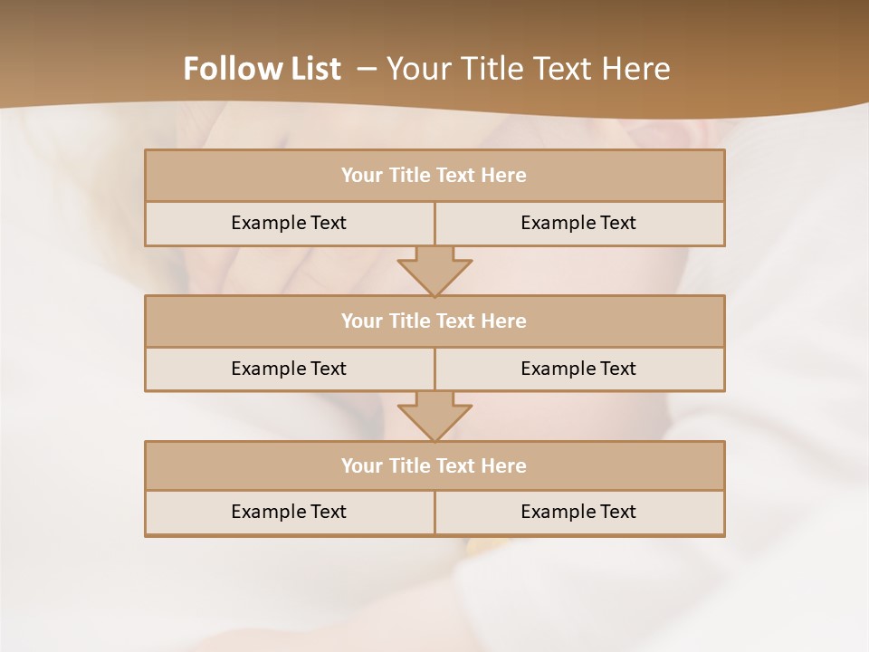 Caucasian Kid Infant PowerPoint Template