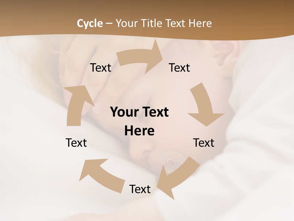 Caucasian Kid Infant PowerPoint Template