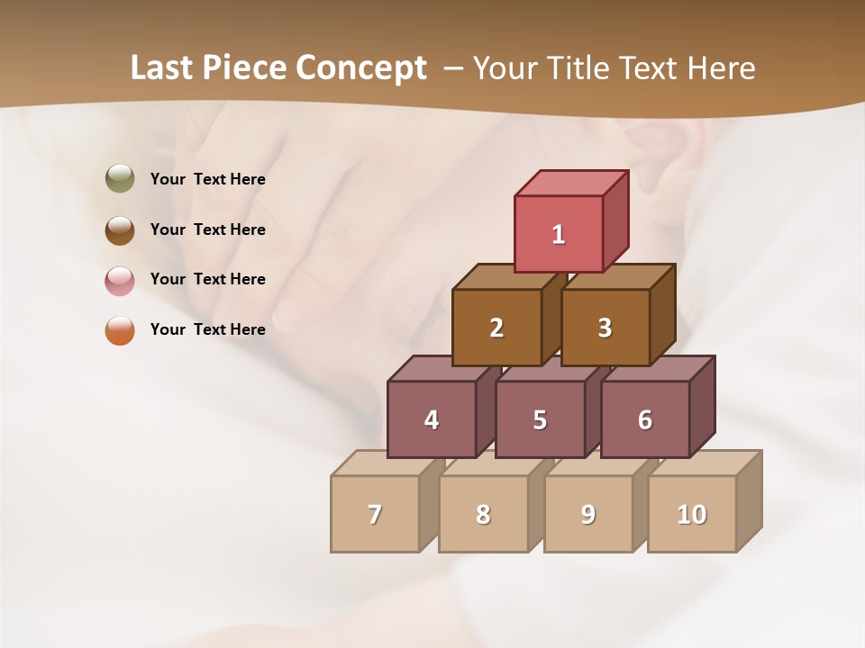 Caucasian Kid Infant PowerPoint Template