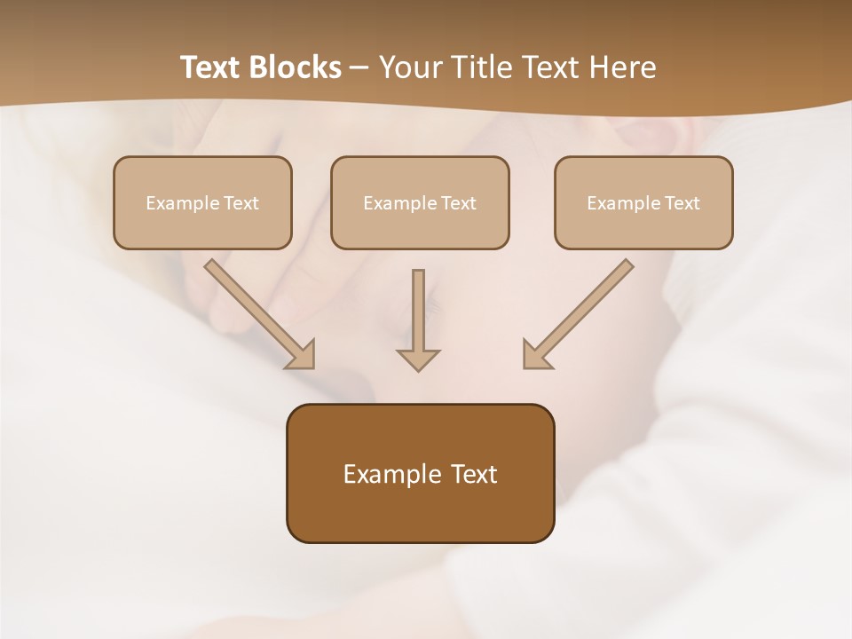 Caucasian Kid Infant PowerPoint Template