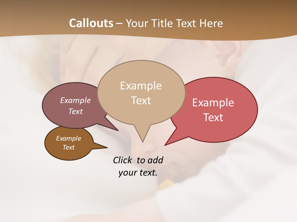 Caucasian Kid Infant PowerPoint Template