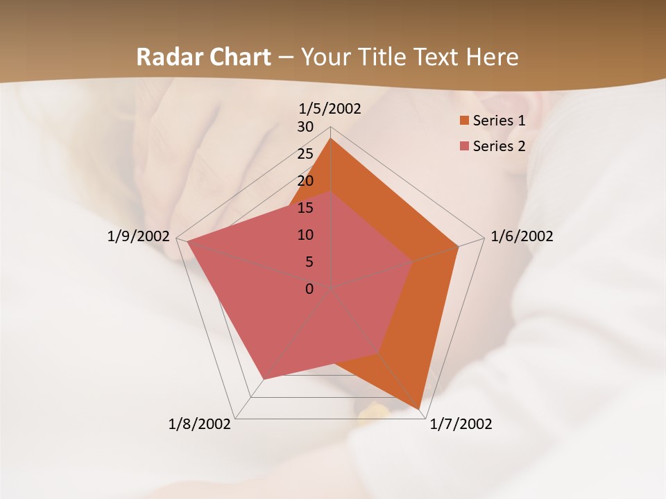 Caucasian Kid Infant PowerPoint Template