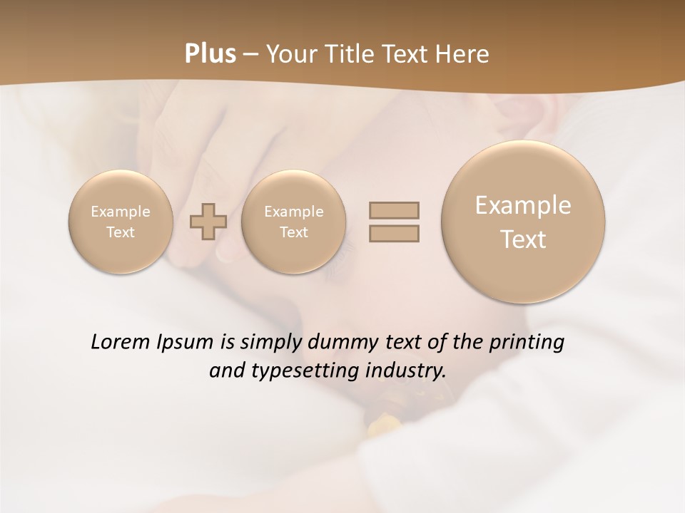 Caucasian Kid Infant PowerPoint Template