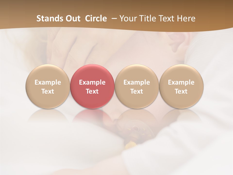 Caucasian Kid Infant PowerPoint Template