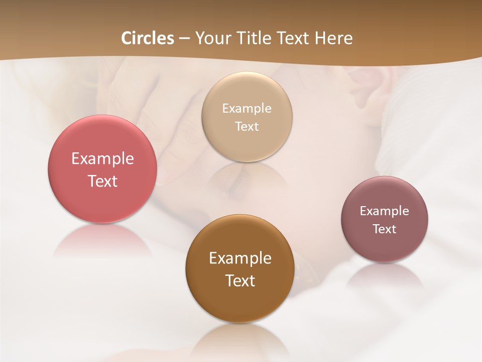 Caucasian Kid Infant PowerPoint Template