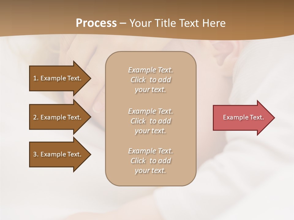 Caucasian Kid Infant PowerPoint Template