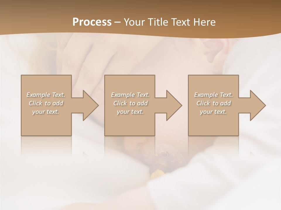 Caucasian Kid Infant PowerPoint Template