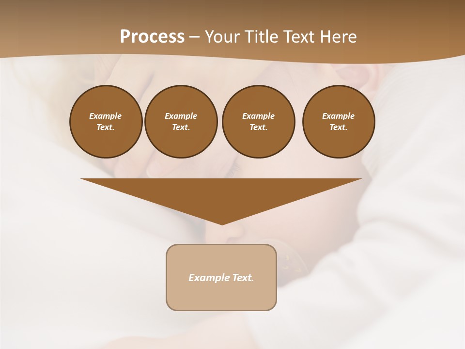 Caucasian Kid Infant PowerPoint Template