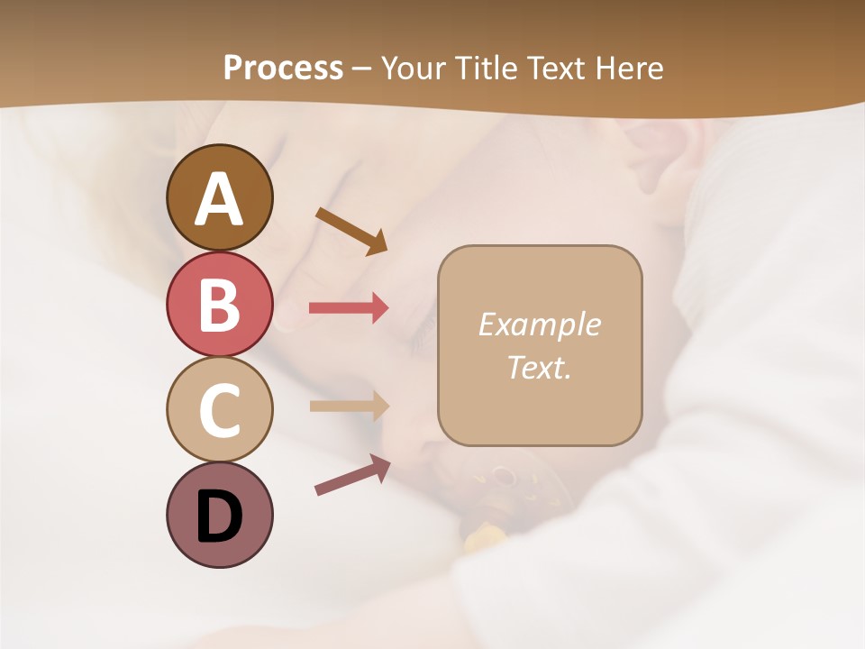 Caucasian Kid Infant PowerPoint Template