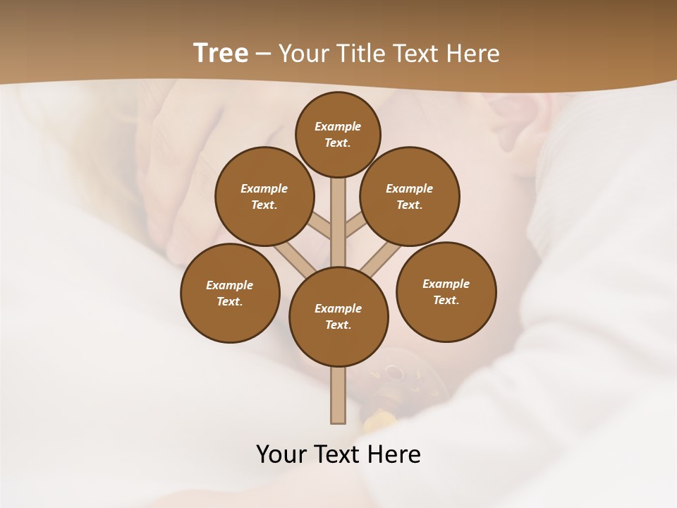 Caucasian Kid Infant PowerPoint Template