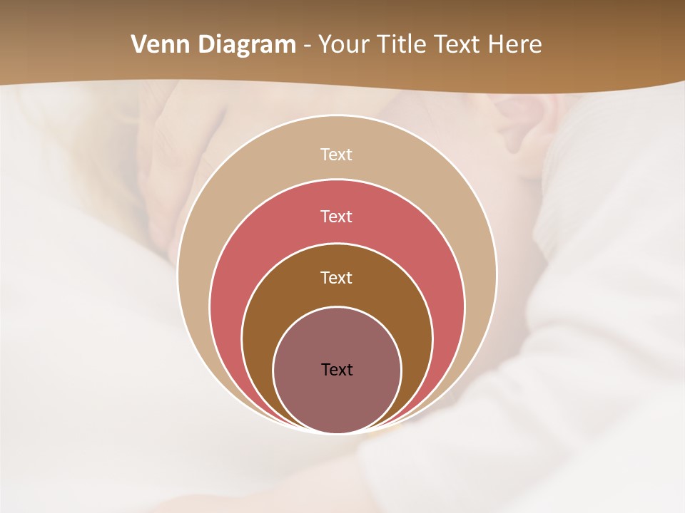 Caucasian Kid Infant PowerPoint Template