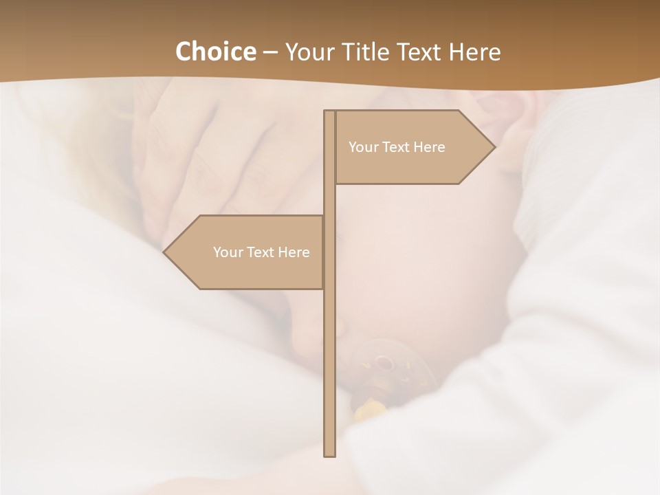 Caucasian Kid Infant PowerPoint Template