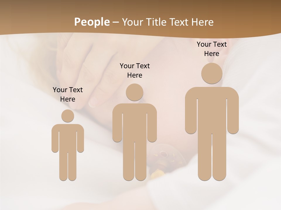 Caucasian Kid Infant PowerPoint Template