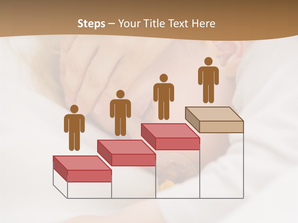 Caucasian Kid Infant PowerPoint Template