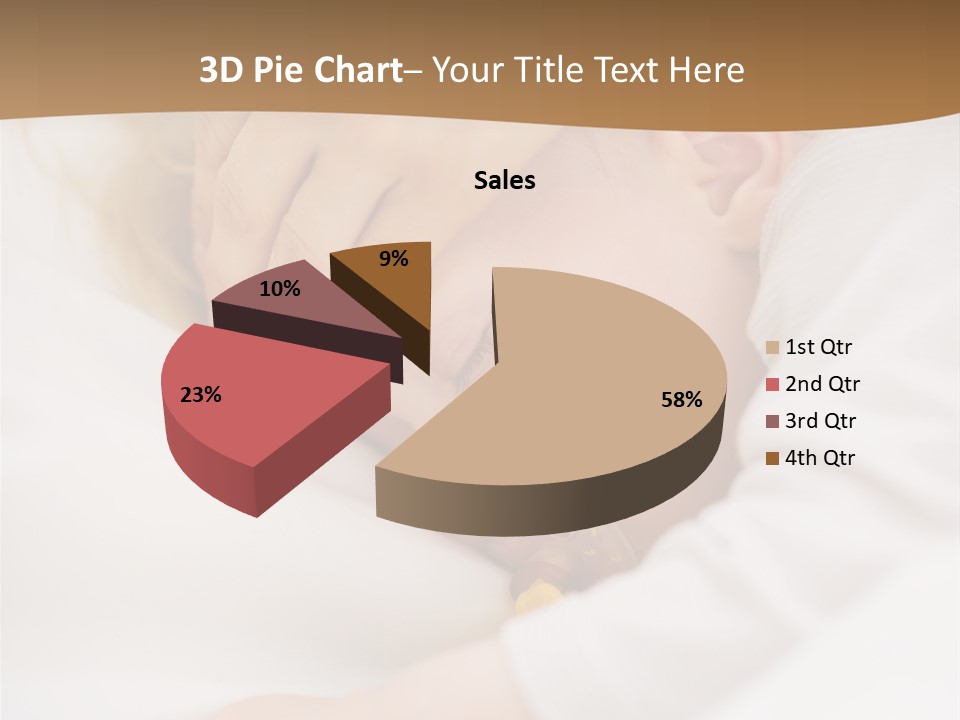 Caucasian Kid Infant PowerPoint Template