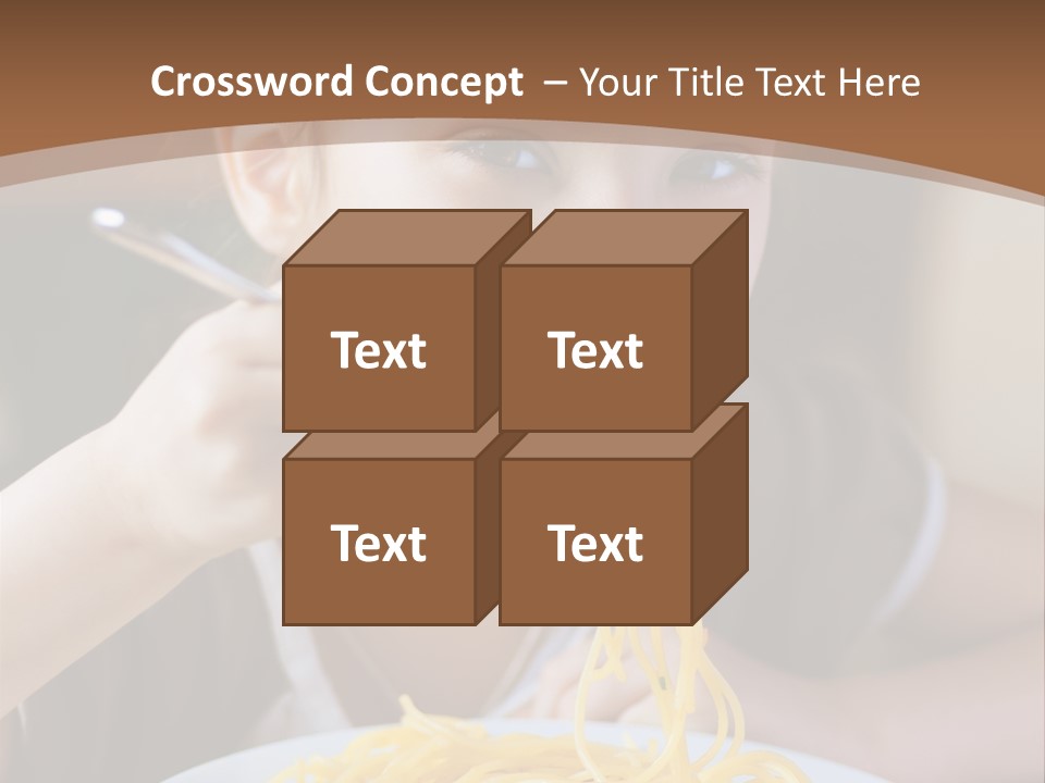 Chew Young Girl PowerPoint Template