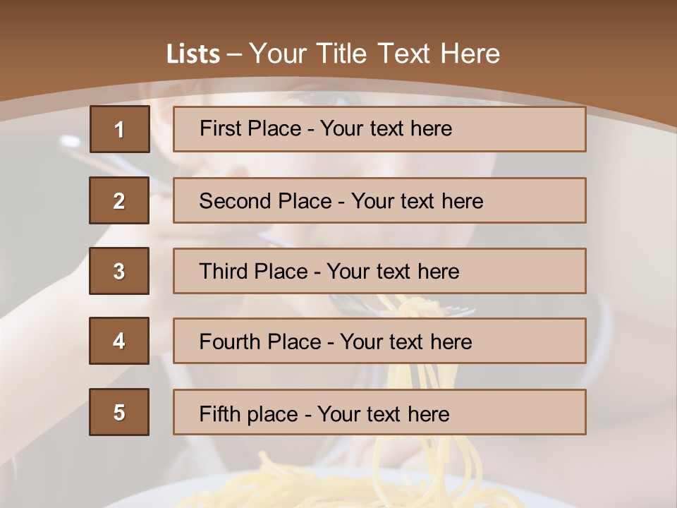 Chew Young Girl PowerPoint Template