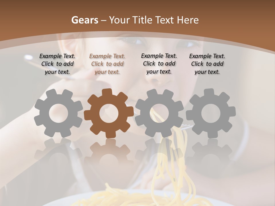 Chew Young Girl PowerPoint Template